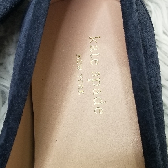NWOB Kate Spade blue suede loafers size 8.5 - Picture 7 of 8